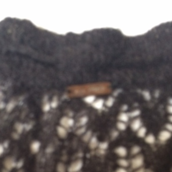 Free People Black Crocheted Top Large - Picture 5 of 5